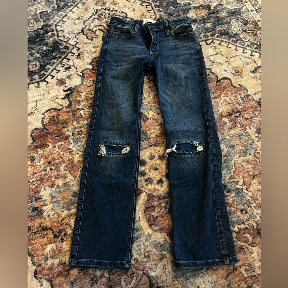 Abercrombie Kids Blue Distressed Jeans